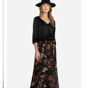 Johnny Was Abruzzi silk maxi skirt